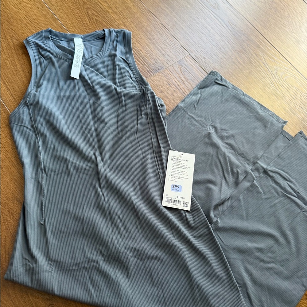 Lululemon All Aligned Ribbed Midi Dress